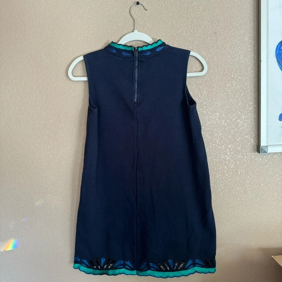 SEA NEW YORK Anthropologie Sweatshirt Material Mini HighNeck Embroidered Dress F - Picture 3 of 3